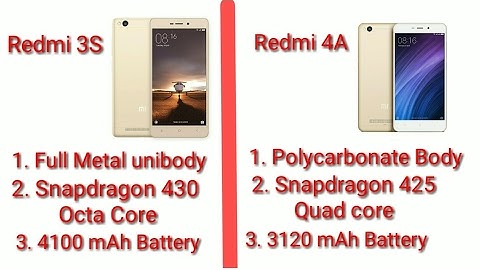 Xiaomi Redmi 4A vs Xiaomi Redmi 3S Three Key Differences |