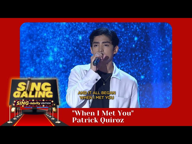 Sing Galing Sing-Lebrity Edition November 20, 2021 | When I Met You Patrick Quiroz Performance class=