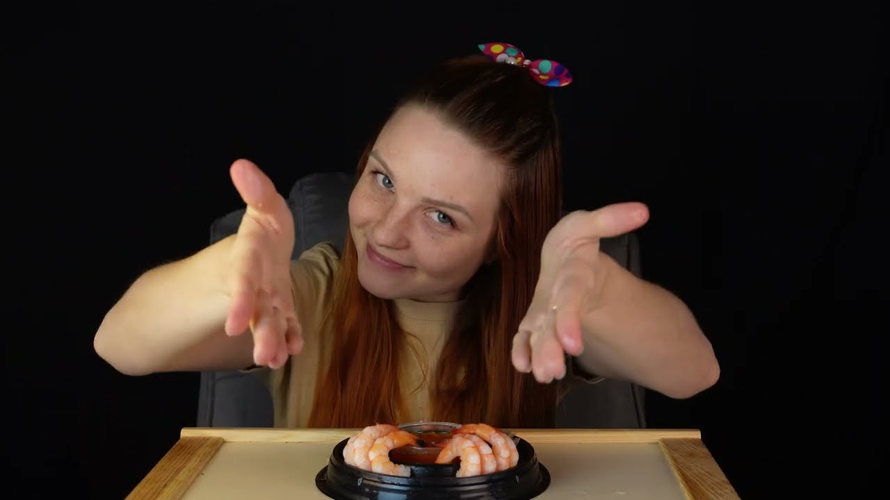 Едим самый ВКУСНЫЙ КОКТЕЙЛЬ С КРЕВЕТКАМИ МУКБАНГ АСМР