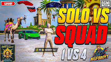 🔥 BGMI SOLO VS SQUAD 1V4 LIVE NOW! #shorts #bgmi #livestream