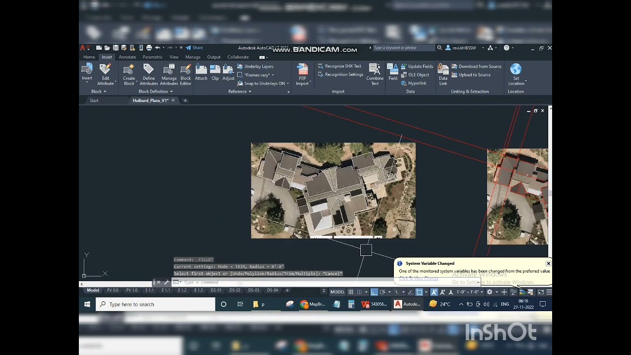 How to draft a roof on snapangel in solar permit designing | autocad