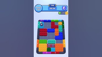 Color Block Jam level 1521 no power ups #games #gaming #gameplay#colorblockjamlevel1521