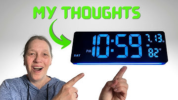 16" Large LED Bluetooth Digital Wall Clock Review