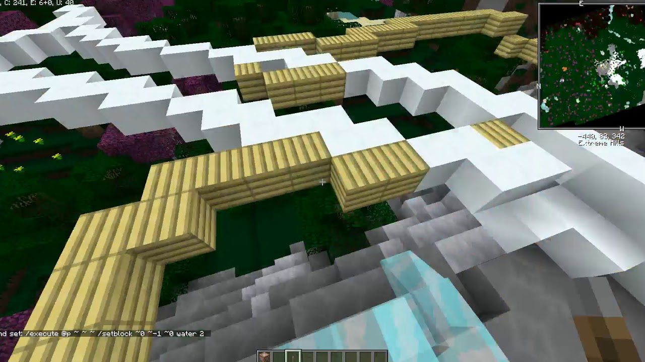 Minecraft - Place blocks where ever you walk! (1.12.2 Command Block