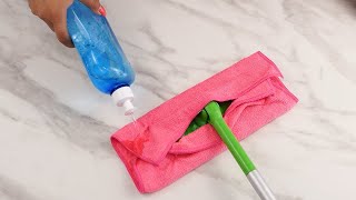 Sprühe es einfach auf den Swiffer – Fenster glänzen wie neu!