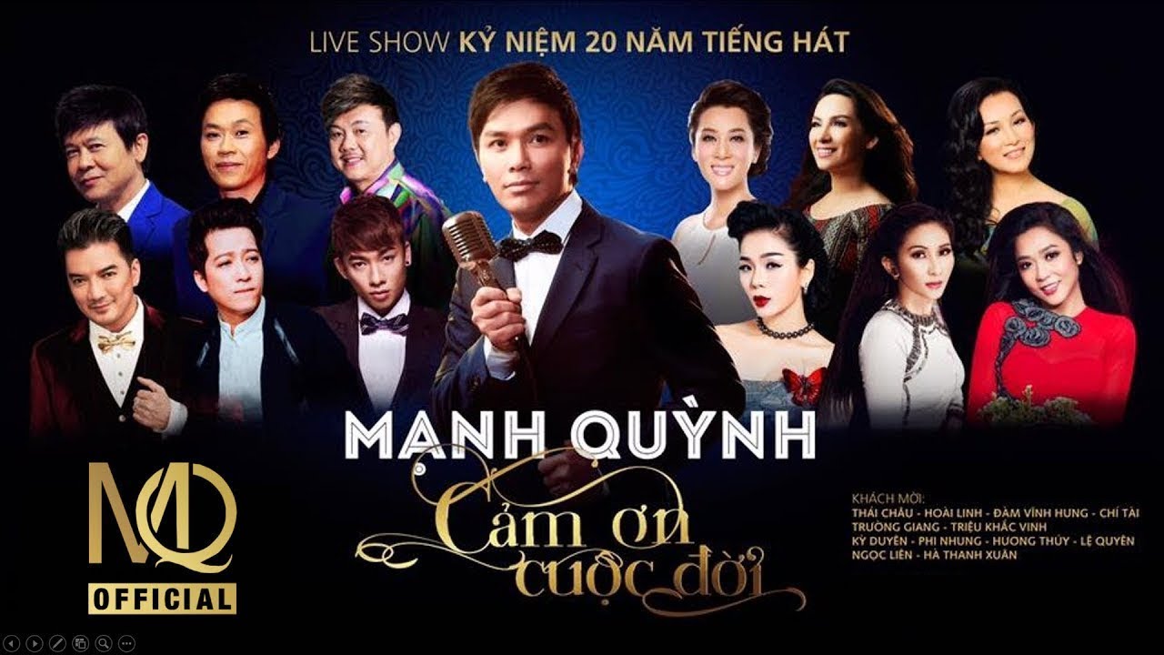 Liveshow 20 năm tiếng hát Mạnh Quỳnh: Cảm ơn cuộc đời | Phần 02 | Mới nhất 2017