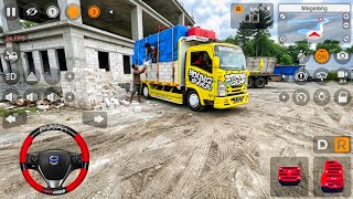 Truk Oleng Isuzu Giga Kirim Bata Ringan Ke Pembangunan Gedung l Mod Bus simulator Indonesia