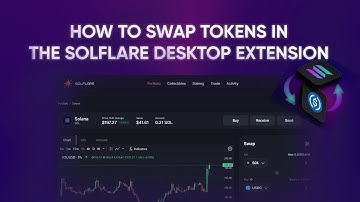 How to swap on SOLFLARE wallet extension | SOLANA