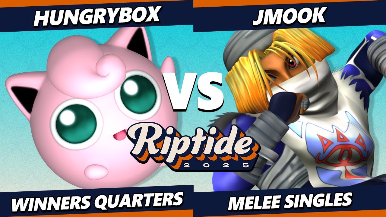 Riptide 2025 - Hungrybox (Jigglypuff) Vs. Jmook (Sheik) Smash