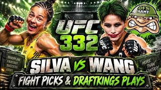 UFC 332: SILVA VS CONG PICKS & DRAFTKINGS STRATEGY