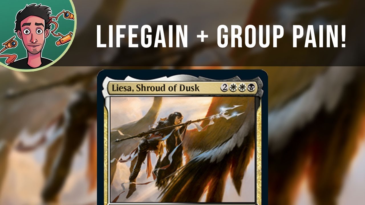 mtg liesa shroud of dusk commander deck Liesa, Shroud of Dusk LIFE DRAIN LIFEGAIN Tax Magic Mtg Custom Commander  Deck