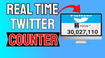 how to Real Time Twitter Follower Count 2020