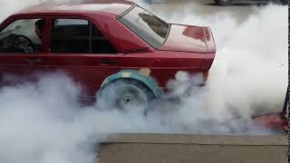 190E V8 55 Kompressor Burnout