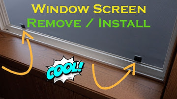 Window Screen Removal with Tabs