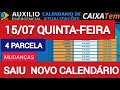 SAIU AGORA! NOVO CALENDÁRIO 4 PARCELA AUXÍLIO EMERGENCIAL ANTECIPADA MUDANÇAS . SAIBA AS DATAS