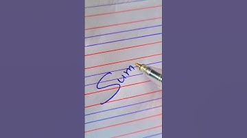 Suman, "" how to write your beautiful name in cursive writing | handwriting practice #viral #shorts