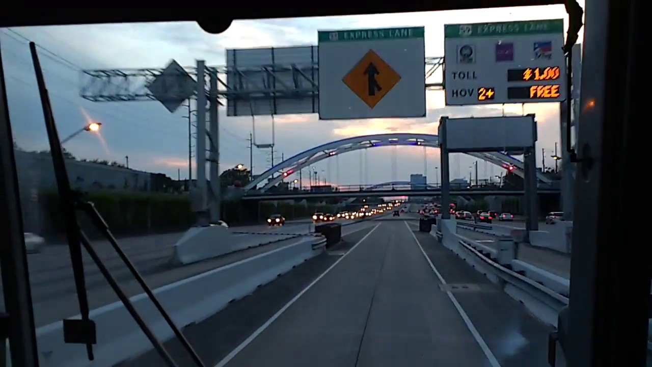 Bus ride from Houston Downtown to Hillcroft P&R YouTube