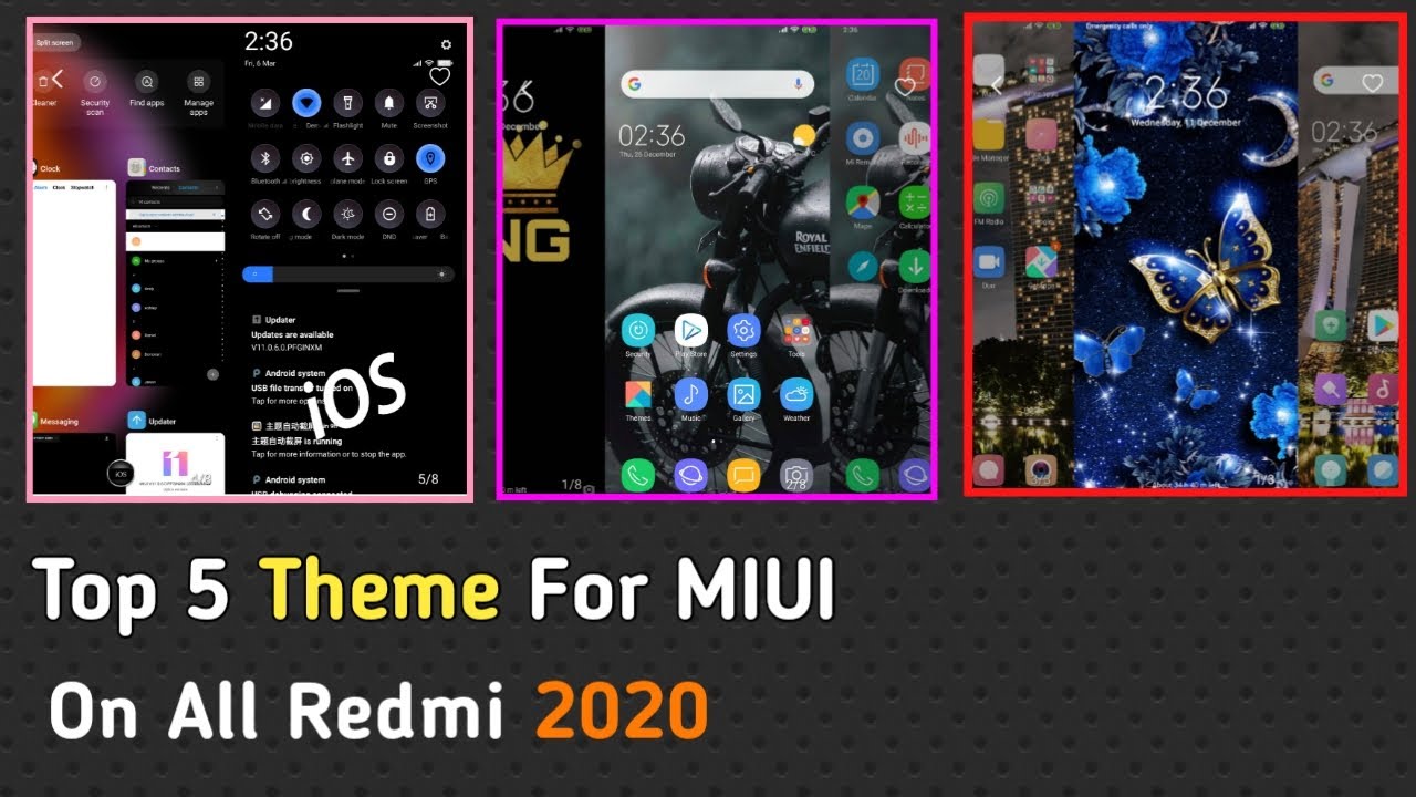 top 5 best themes for miui 11 top 5 themes for redmi note 8 pro