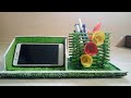 DIY Phone+Pen stand | newspaper craft | Best out of waste