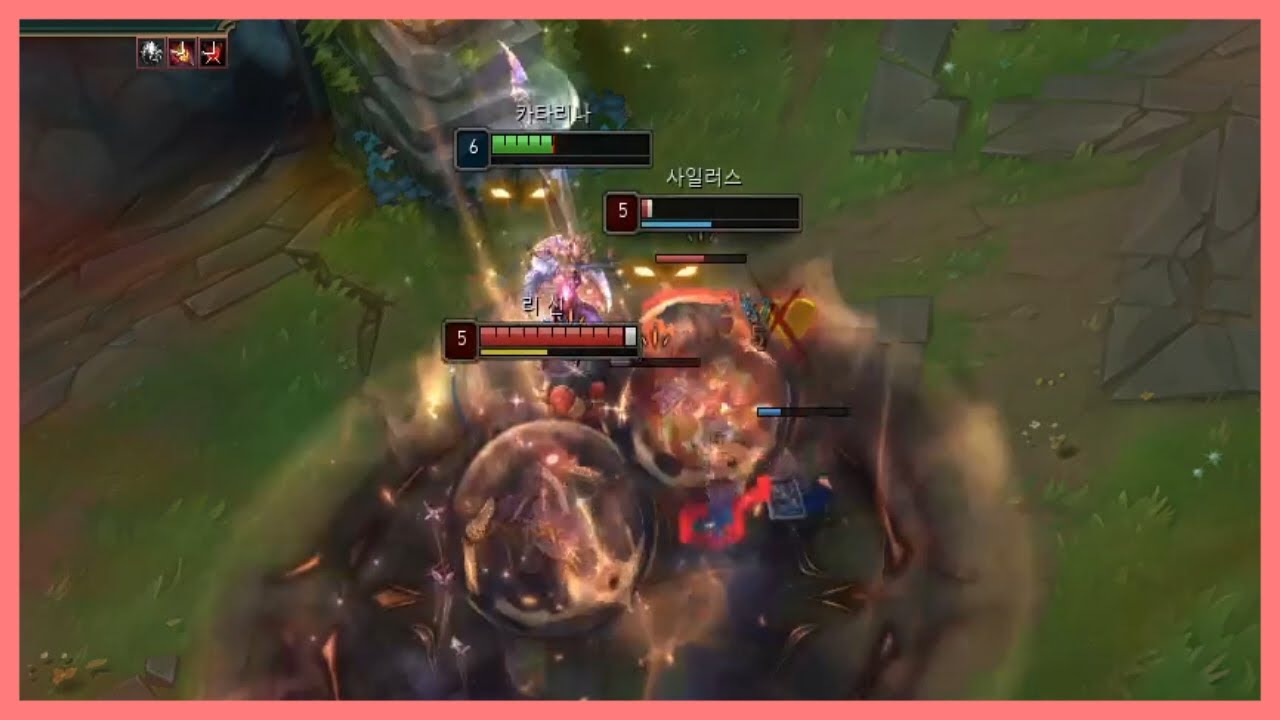 로밍 없는 순수 라인전 카타리나 [카타리나vs사일러스,아칼리]