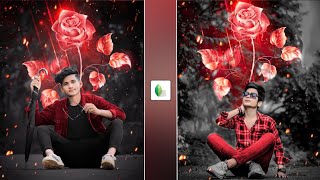 Snapseed Flower Creative Photo editing | Snapseed Se Background Change Kaise Kare | Snapseed Edit screenshot 4