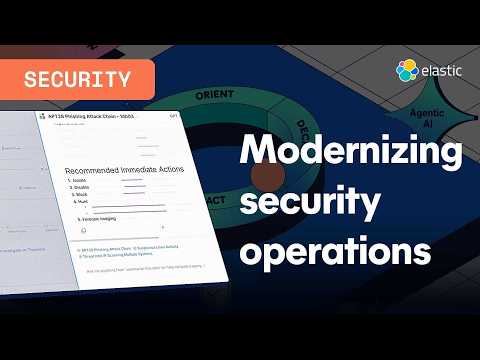 Elastic Security: an agentic security operations platform