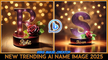 New Trending 3D AI Name Image 2025 || Ai Bing image creator || Ai boy, girl Name Image || #ai #video