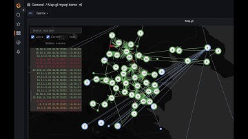 Observing Zabbix events on geomap live with Map.gl Grafana plugin