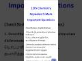 12th Chemistry Important 5 Mark Important Question || #12th #importantquestions @HarisKalvi
