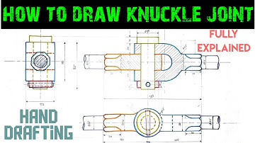 Knuckle joint assembly drawing in hindi |Engineering & poetry|