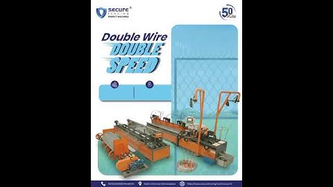 DOUBLE Speed, HALF Cost! 🔥 Fully Automatic Double Wire Chain Link Machine (270kg/hr)  #machine