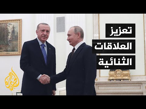 أردوغان وبوتين يؤكدان على ضرورة الحل السريع للأزمة السورية