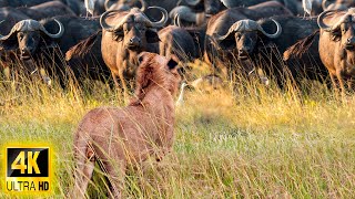 African Safari 4K: Animals Discovery \& Beautiful Wildlife Movie in African With Relax Music in 4k