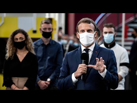 Video: Warum trägt Macron eine Maske?