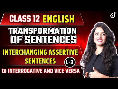 Class 12 English TRANSFORMATION OF SENTENCES L - 3🔴LIVE नया सत्र 