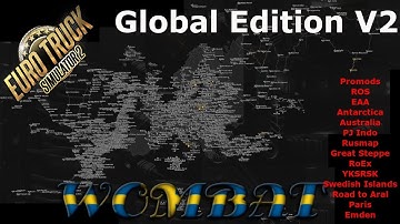 ETS2 1.35 - Updated Big Map Promods, ROS, EAA, Australia, Antarctica, Afromap, PJ Indo, Roex, YKSRSK