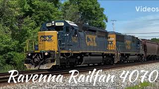 Rare! CSX SD40-2 & SD50 Lead Westbound VO89 at Diamond Street! -6/17/2020