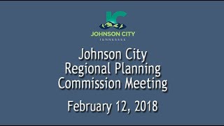 Johnson City Regional Planning Commission Meeting 02-12-2019