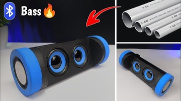 How To Make A Bluetooth Speaker With PVC Pipe || DIY PowerFull BT Speaker || DJ - Bass 🔥