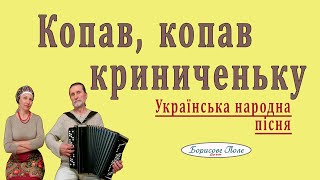 Копав, копав криниченьку. Українська народна пісня під баян. Дует Борисове Поле. Ukrainian folk song