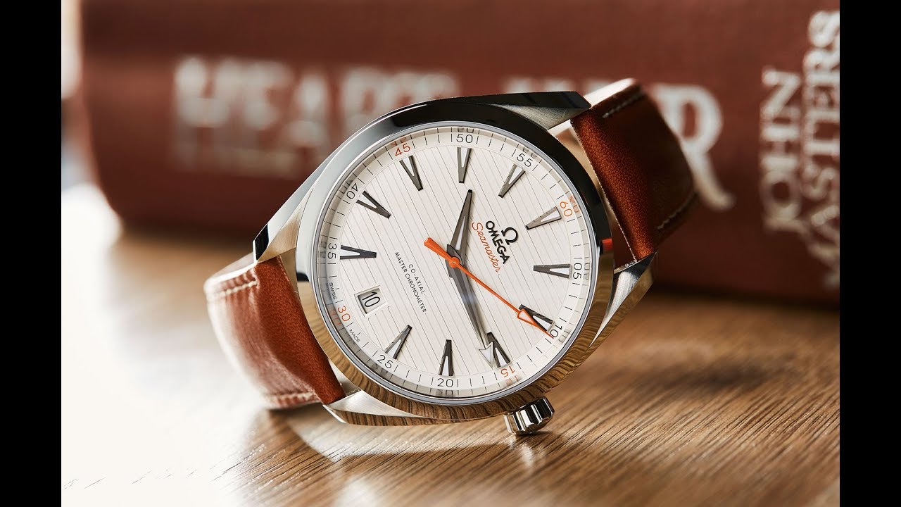 omega aqua terra brown strap