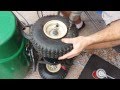 how to foam fill tire, run flats