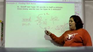 Unit Rates:  7th grade