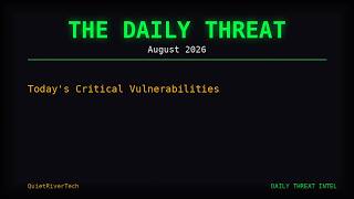 Career Overview Patch Tuesday Autopsy | August 2026