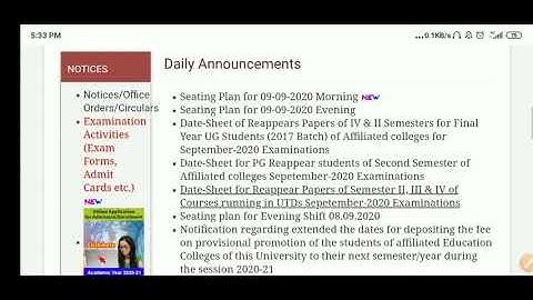 CRSU Datesheet for re-appear students UTDs & affiliated colleges || Naveen Dahiya