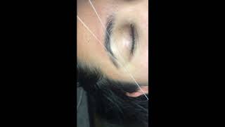 Eyebrow Threading Process