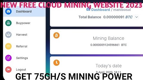 New Free Cloud Mining Website 2023 | Free Bitcoin Mining Website 2023