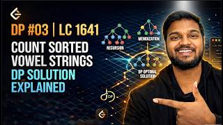 DP #03 - Count Sorted Vowel Strings | leetcode - 1641