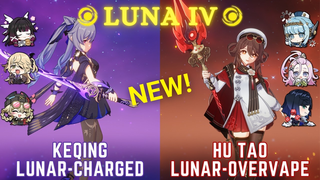 [NEW] C6 Keqing Lunar-Charged & C1 Hu Tao Lunar-Overvape - Genshin Luna IV (6.3) Abyss Floor 12