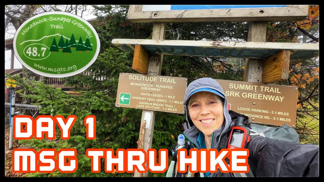 Solo Monadnock Sunapee Greenway Trail Thru Hike Day 1